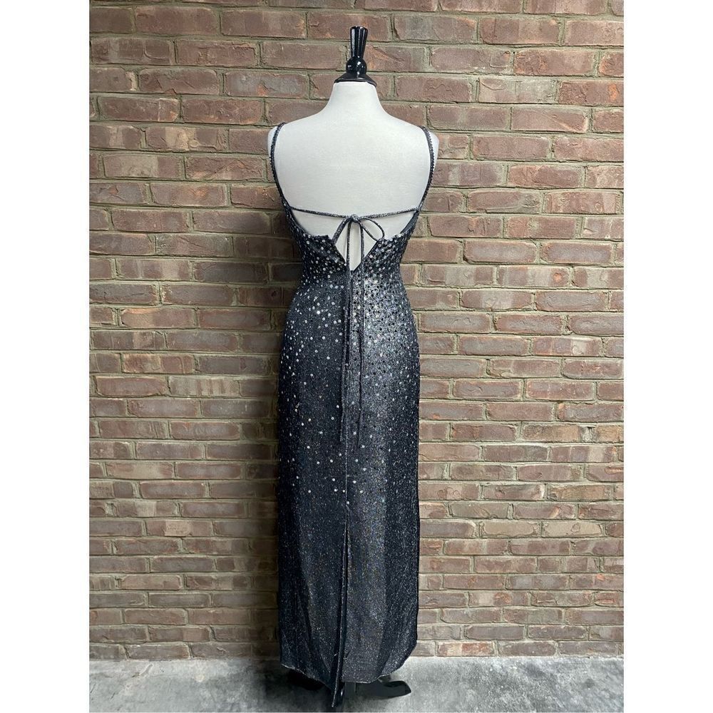 Modern Maids Collection Shimmer Spaghetti Strap Evening Gown Size 8 - Picture 5 of 8